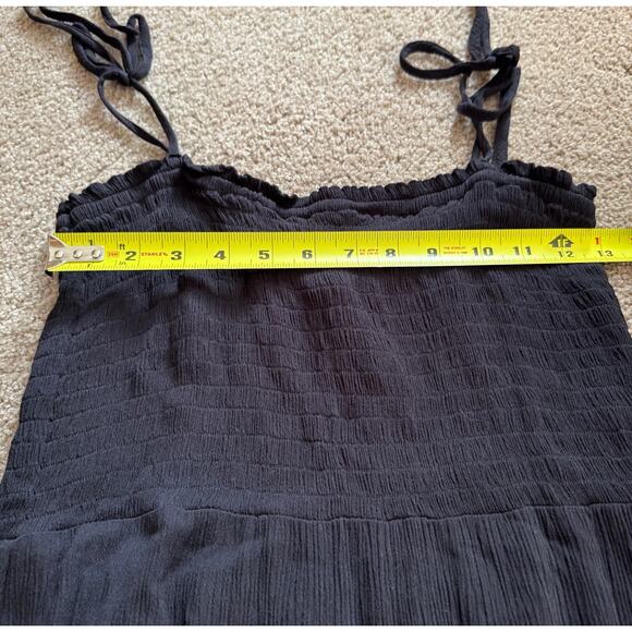 Loft Beach Midi Dress Sundress Tie Strap Breezy Minimalist Coastal Womens XS - Picture 3 of 5